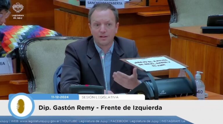 Remy: «Con el voto de UCR y PJ regalan tierras para un negocio clínico en Alto Comedero»