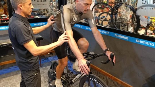 Scaloni estuvo en Alta Gracia buscando mejorar su rendimiento en el ciclismo
