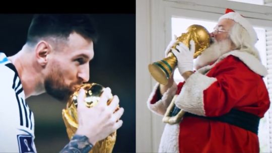 La AFA publicó un video a dos años del título del Mundial de Qatar con Papá Noel: «Feliz Mundialidad»