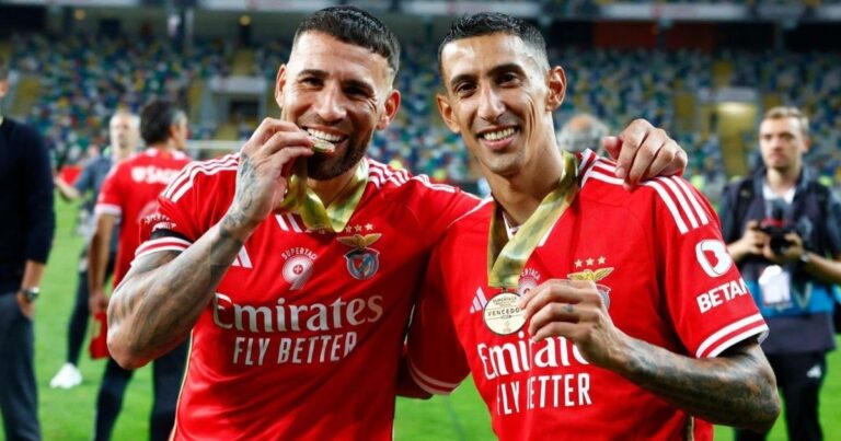 Di María y Otamendi, campeones en Portugal: todos sus títulos y a cuánto quedaron de Messi