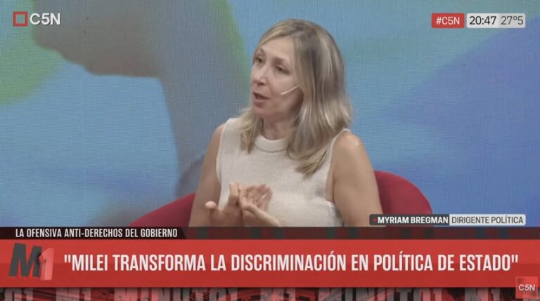 Bregman: «No podemos permitir que Milei instale la discriminación como política de Estado»