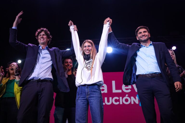 Lula Levy se presentó como candidata porteña, flanqueada por Lousteau, Pullaro y Yacobitti