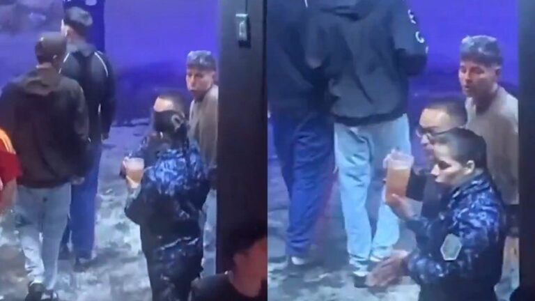 Pacheco: descubren a efectivos de la Policía Bonaerense tomando cerveza en servicio