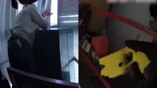 Almagro: tuvo un brote psicótico, secuestro a su madre y lo redujeron con una pistola taser