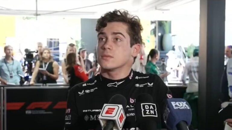 Franco Colapinto, tras la clasificación de F1: «Finde complicado»
