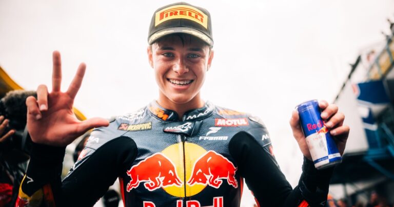 Valentín Perrone se subió al podio en Assen y tuvo su día más feliz en Moto3