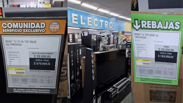 El insólito precio de los televisores en el outlet de Coto