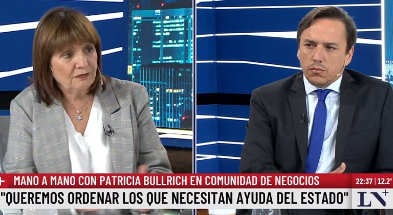 Patricia Bullrich brutal: En Argentina la mitad de los discapacitados son falsos