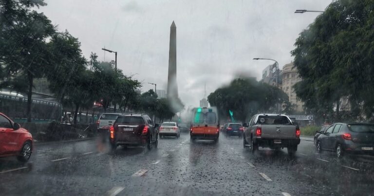Viento, lluvia y frío: así será el fin de semana en Buenos Aires