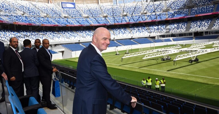 Infantino recorrió el estadio de Tánger, Marruecos, para la Copa Africana y el Mundial 2030: «Una verdadera joya»