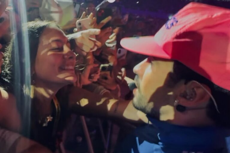 Agarró a Bad Bunny del cuello, le cantó en la cara y reveló detalles del momento menos esperado en River: Me miró a los ojos