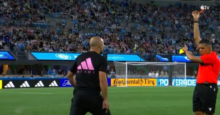 Video: Mascherano, expulsado y reacción furiosa contra los hinchas en el empate del Inter Miami