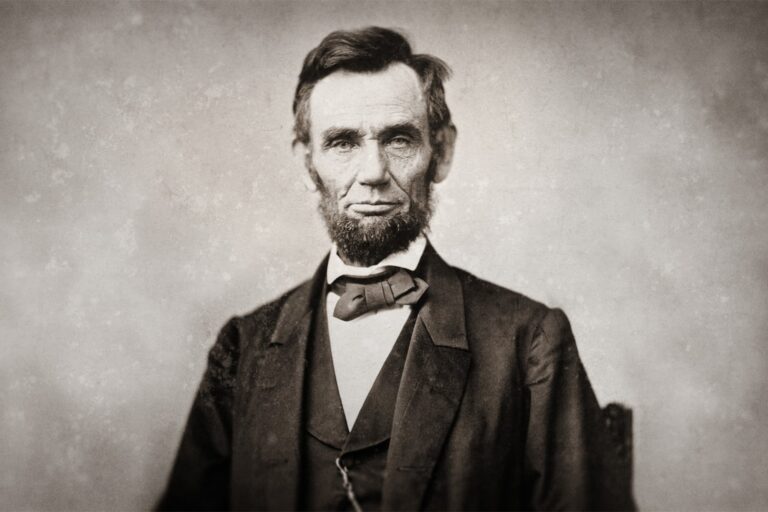 Retrato histórico de Abraham Lincoln, expresidente de los Estados Unidos.