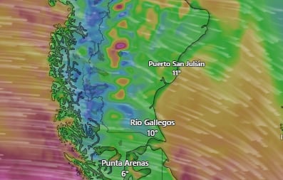 Mapa de alertas meteorológicas del SMN para el 22 de abril con zonas en naranja y amarillo