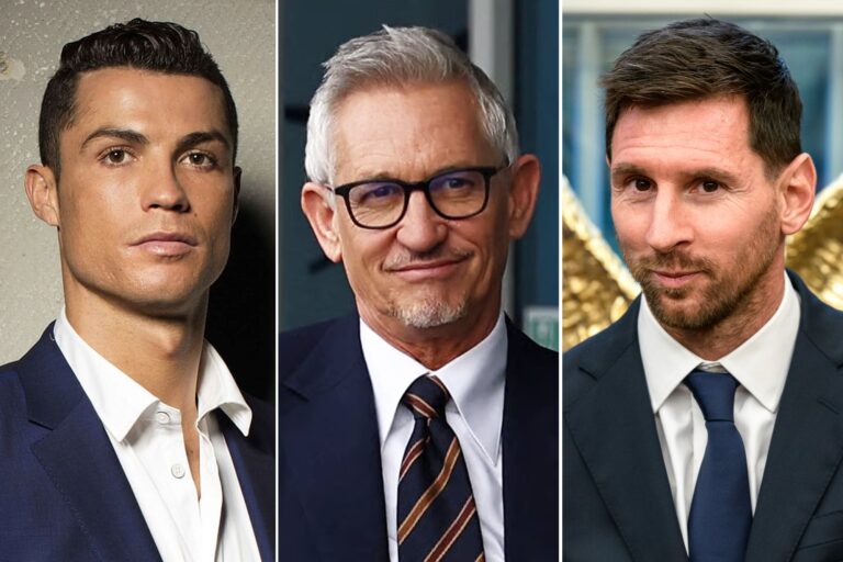 Gary Lineker hablando en un estudio de podcast
