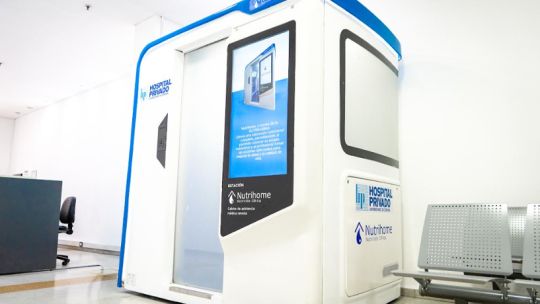 Cabina de evaluación nutricional Nutrikabina en el Hospital Privado de Córdoba