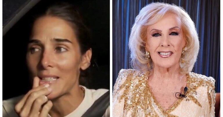 Mirtha Legrand y Juana Viale, sonriendo.