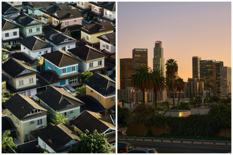 Viviendas en el centro de Los Ángeles, California