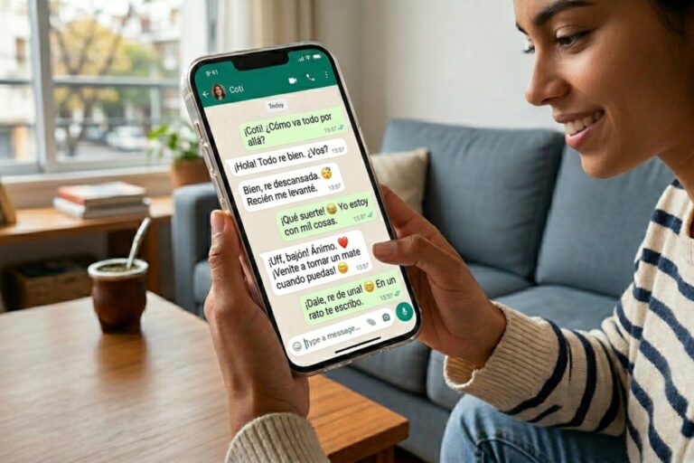 Pantalla de celular mostrando el teclado de emojis de WhatsApp con los nuevos diseños destacados