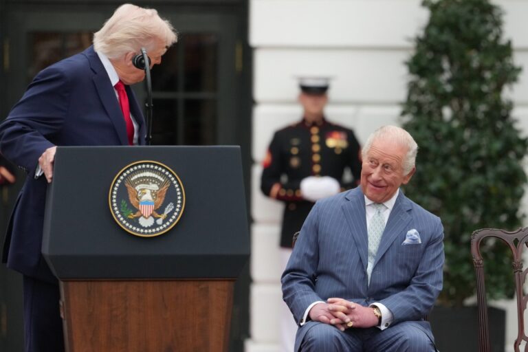 Rey Carlos III durante su discurso ante el Congreso de Estados Unidos
