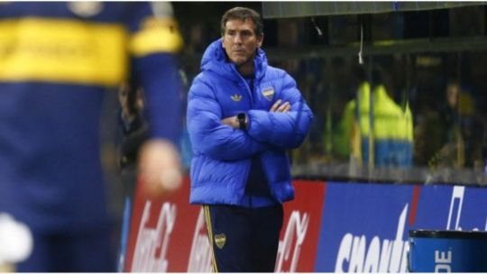 Claudio Úbeda en conferencia de prensa tras el empate de Boca Juniors