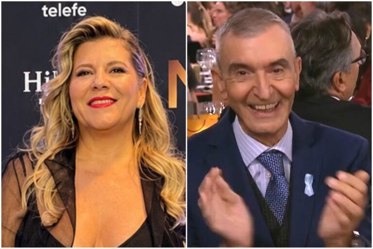 Dominique Metzger en la ceremonia de los Premios Martín Fierro