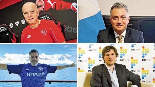 Estadio de San Lorenzo, Independiente y Vélez en collage electoral