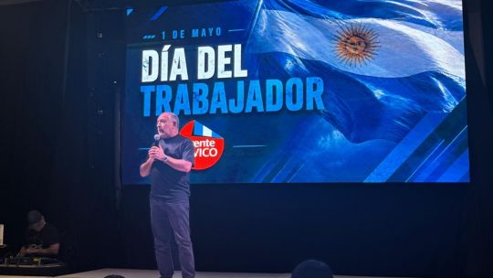 Luis Juez durante un discurso en el salón del Alto Botánico en Córdoba