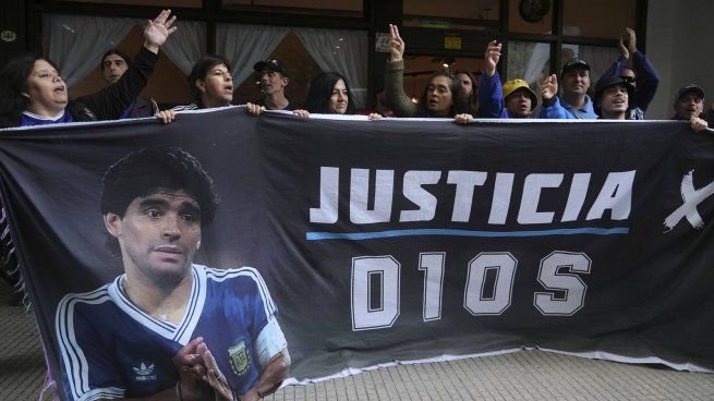 Imagen del tribunal de San Isidro durante el juicio por la muerte de Diego Maradona