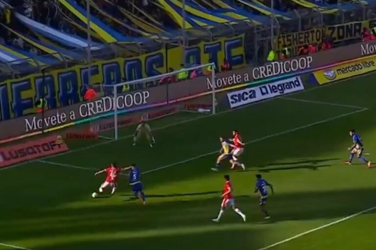 Ignacio Malcorra durante el partido entre Rosario Central e Independiente por el Torneo Apertura