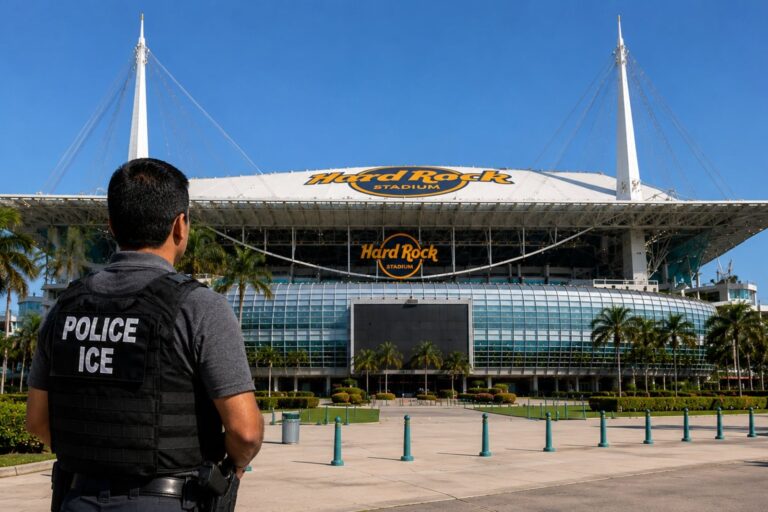Hard Rock Stadium en Miami durante un partido de fútbol