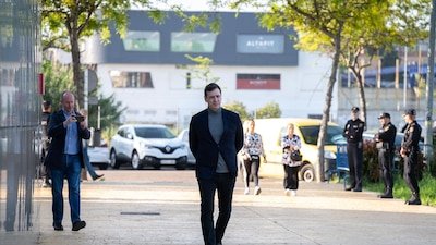 Marco Rubio en rueda de prensa en Nueva Delhi