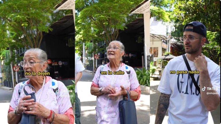 Nil Ojeda y Angélica Janeth Vélez conversando en Medellín