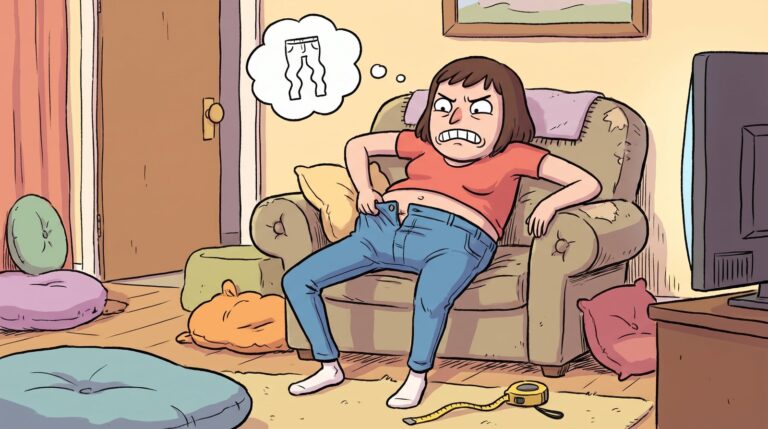 Persona usando ropa ajustada que comprime el cuerpo