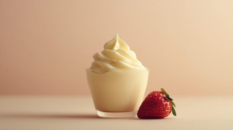 Yogurt griego natural con frutas frescas en un bowl