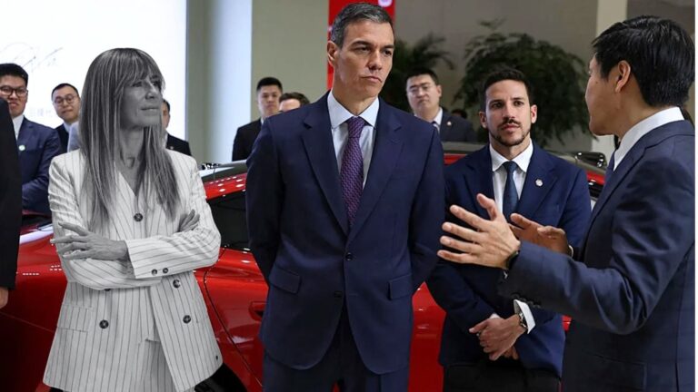 Begoña Gómez y Pedro Sánchez en un acto oficial