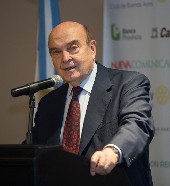 Domingo Cavallo, ex ministro de Economía, en una conferencia