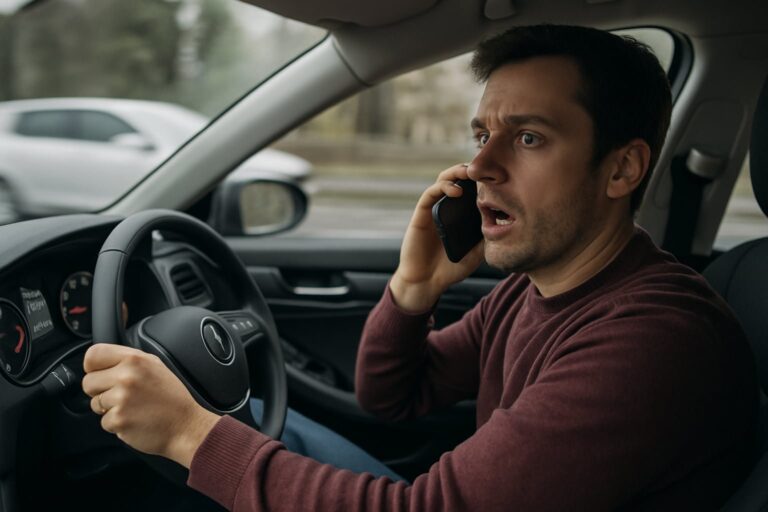 Señal de tránsito con código de infracción