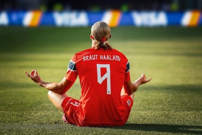 Erling Haaland con la camiseta de Noruega durante el Mundial 2026