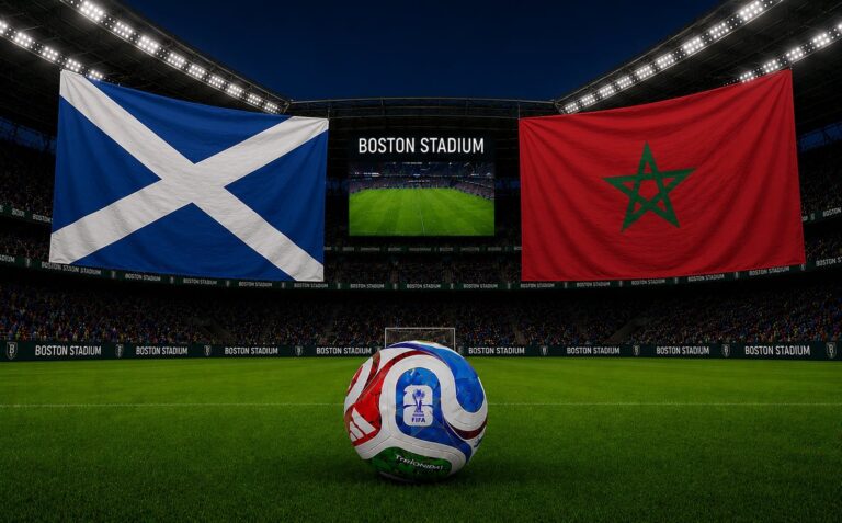 Estadio Boston Stadium durante el partido Escocia vs Marruecos del Mundial 2026