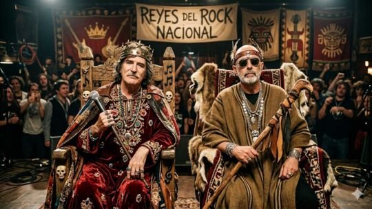 Carlos Indio Solari en un escenario