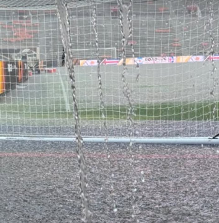 Tormenta sobre Auburn, Alabama, previo al partido Argentina-Islandia