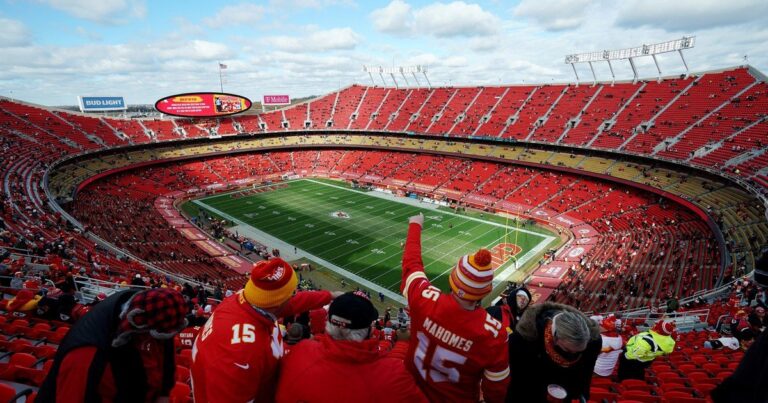 Vista del estadio Arrowhead Stadium en Kansas City