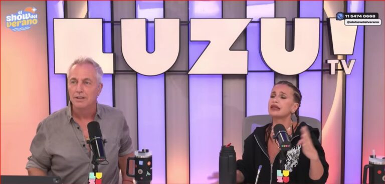 Logotipo de LUZU TV en fondo oscuro