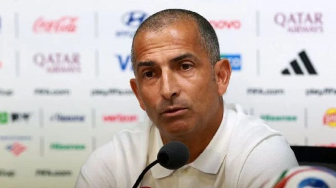 Sabri Lamouchi, ex entrenador de la selección de Túnez, durante un partido del Mundial 2026
