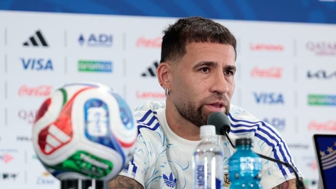 Nicolás Otamendi en conferencia de prensa previa al debut de Argentina en el Mundial 2026