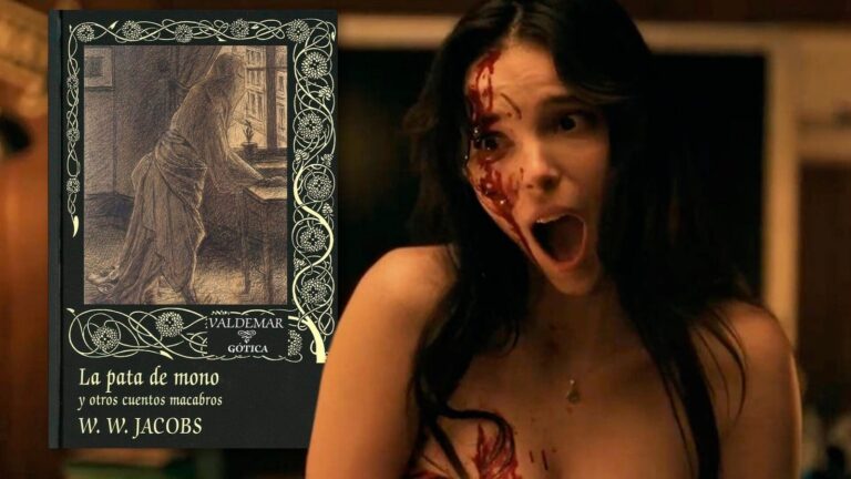 Escena de la película Obsession que muestra un talismán con forma de pata de mono