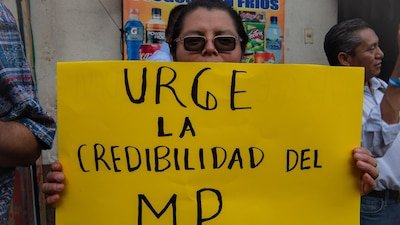 Personas desplazadas en un campo en la República Democrática del Congo