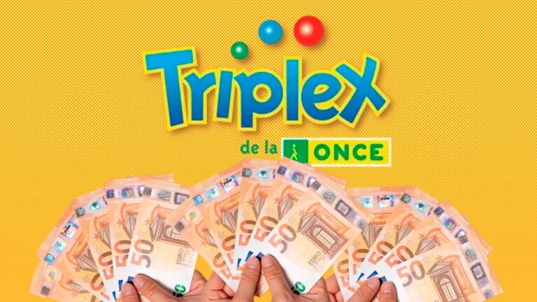 Boleto de la Triplex de la ONCE con la combinación ganadora 3, 2, 7