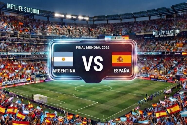Estadio MetLife durante la final del Mundial 2026 entre Argentina y España